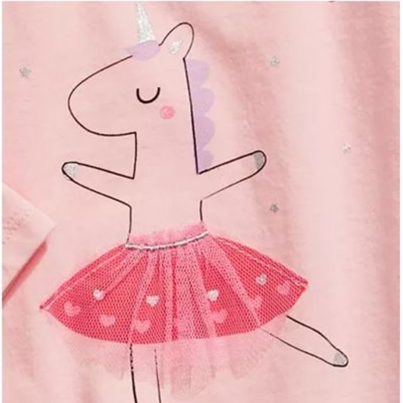 🔥 2/$10 Pink Dancing Unicorn Tee - Picture 2 of 3